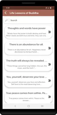 Life Lessons of Buddha android App screenshot 2